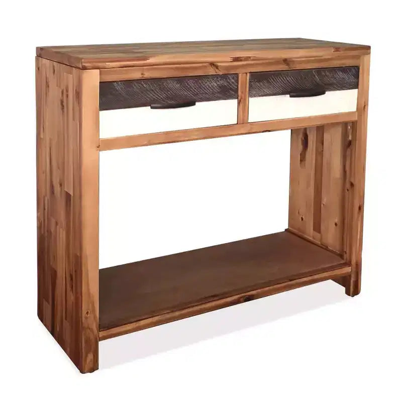 vidaXL Table Console Bois d'Acacia Massif et Bois d'Ingénierie 86x30x75 cm