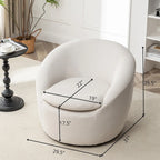 Fauteuil club moderne pivotant Winnie de Roundhill Furniture