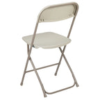 Chaise pliante en plastique – Lot de 10 – Capacité de poids de 295 kg – Chaise d'événement