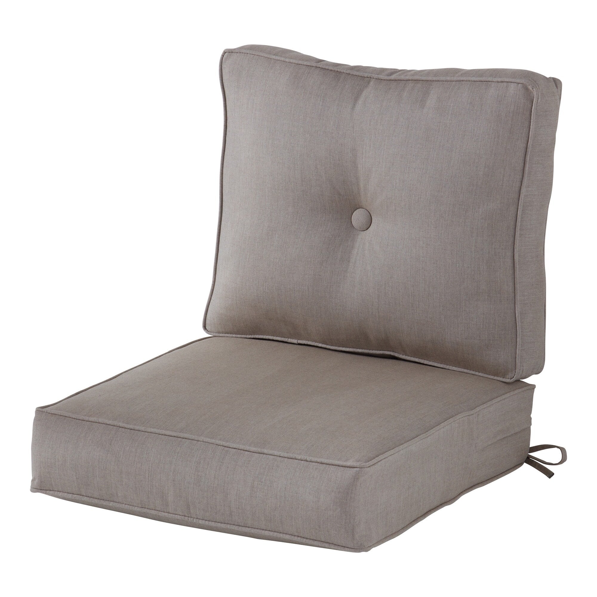 Ensemble de deux coussins d'extérieur haut de gamme Sunbrella pour assise profonde