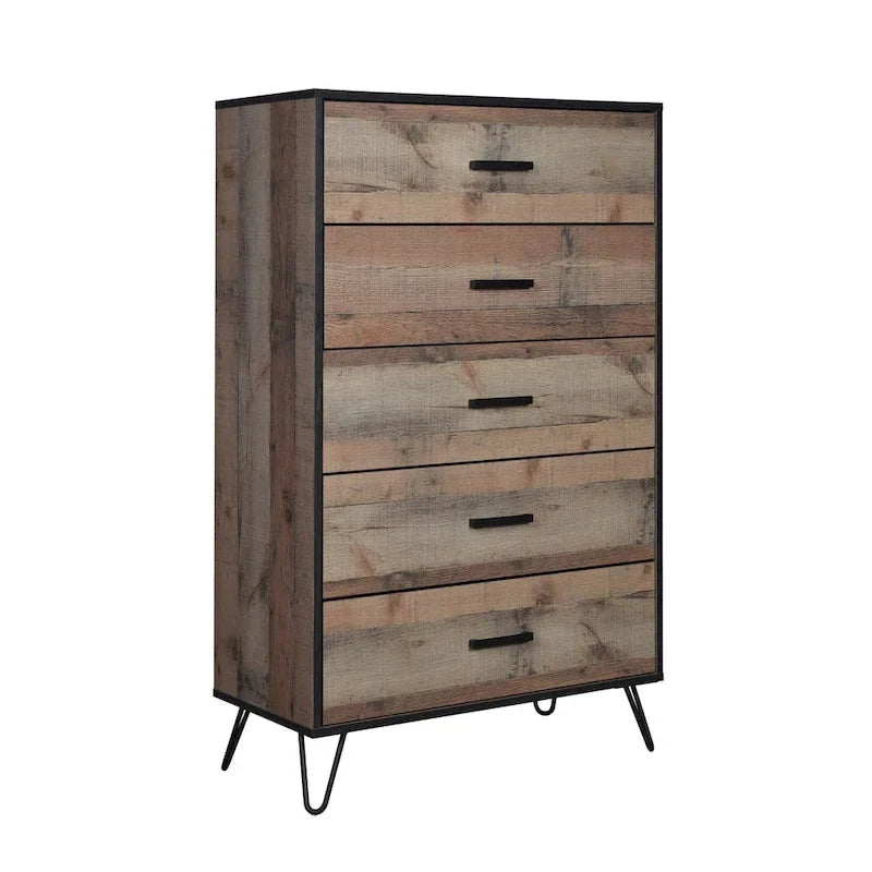 Ensemble de chambre à coucher 5 pièces rustique Slater New Classic Furniture