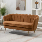 Causeuse rembourrée de style moderne du milieu du siècle, 59 W