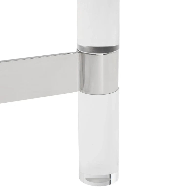 Table d'appoint en acrylique - 50,8 cm (L) x 50,8 cm (P) x 61 cm (H)