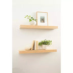 Kate & Laurel All Things Decor Étagères flottantes en bois Havlock 91,4 cm x 20,3 cm Naturel