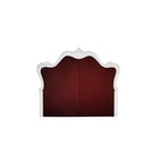 Lit King Size Californie Versailles II Gris Vintage, Cuir Synthétique Gris Vintage & Finition Blanc Os - Acme Furniture
