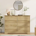 Commode en bois avec 6 tiroirs, commode de rangement longue, meuble de rangement moderne, pour chambre à coucher, salon