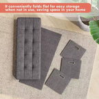 Banc de rangement pliant Ornavo Home de 101,6 cm avec tiroirs, parfait pour le salon, la chambre et l'entrée