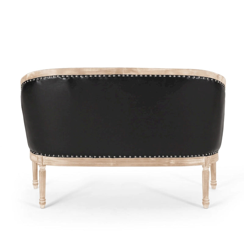 Causeuse capitonnée Faye par Christopher Knight Home