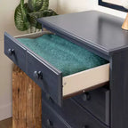 Commode à 5 tiroirs pour enfant South Shore Summer Breeze, bleu myrtille