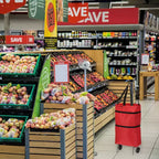 Sac de courses pliable étanche et portable avec roues 13-18 pouces