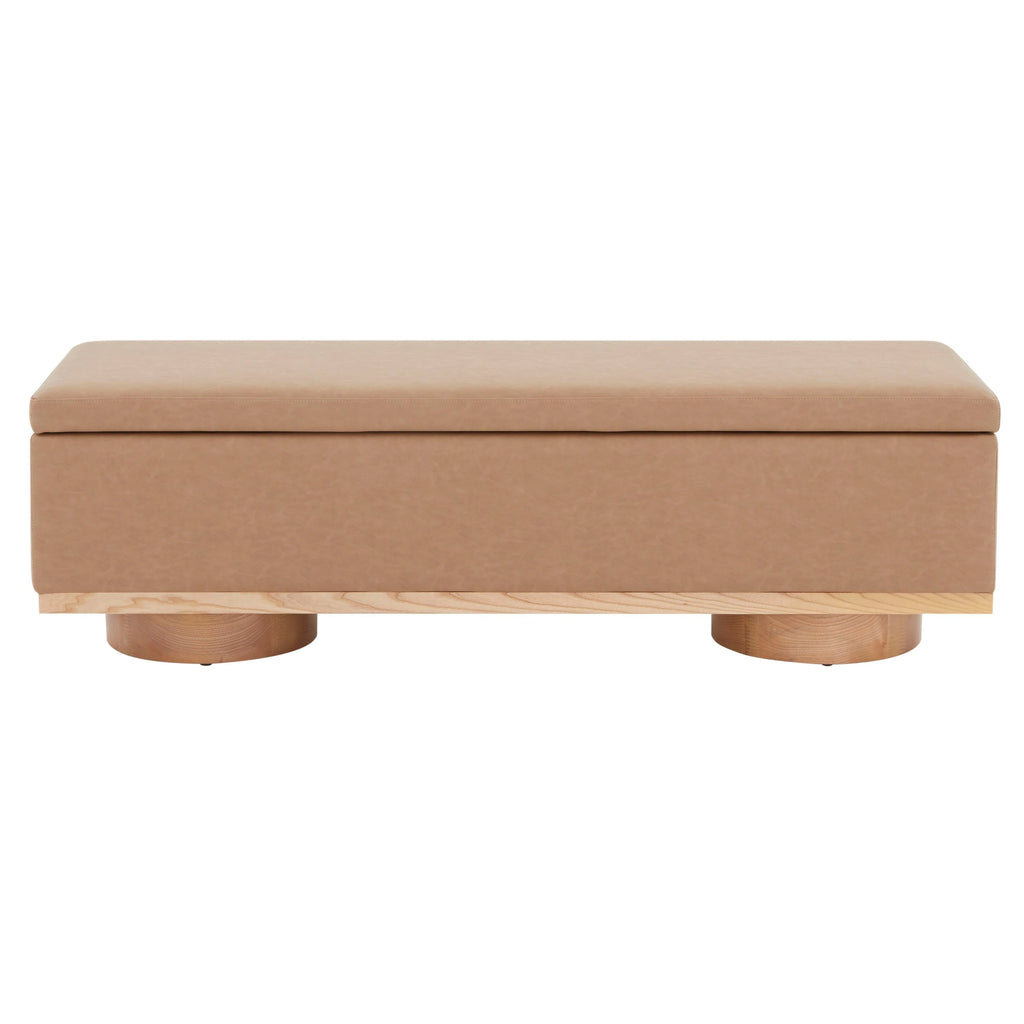 Banc de rangement Sunneva Boucle SAFAVIEH Couture - 61 po L x 20 po P x 19 po H - 61Lx20Px19H