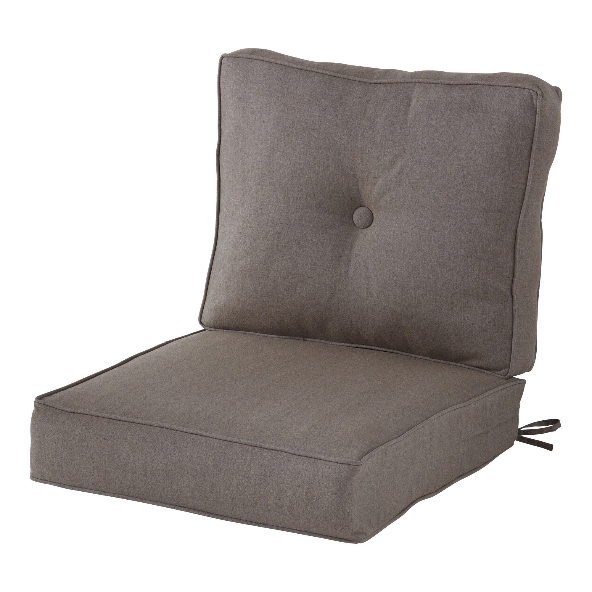 Ensemble de deux coussins d'extérieur haut de gamme Sunbrella pour assise profonde