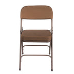 Chaise pliante de luxe matelassée en tissu de la collection Bernadine de Hampden Furnishings, lot de 2