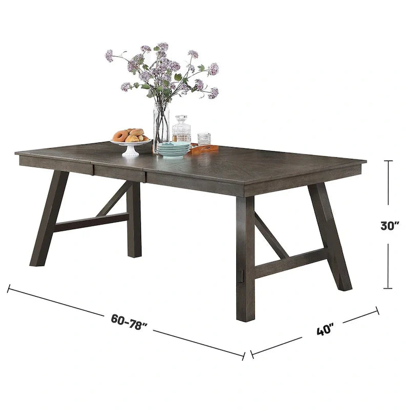 Table de salle à manger rectangulaire en bois