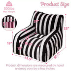 Poufs Okak pour adultes, canapé pouf avec rembourrage touffeté doux, chaise de sol avec poches latérales pour salon, chambre à coucher