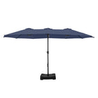 MAISON ARTS Grand Parasol Double Face de 4,5 m avec Base Incluse pour Patio