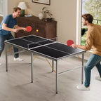 Table de ping-pong portable, 183x91 cm, professionnelle, pour intérieur/extérieur, avec filet, 2 raquettes et 3 balles, pour adultes/adolescents
