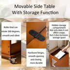 Bureau pliable en bambou GDFStudio Alarice avec rangement mobile