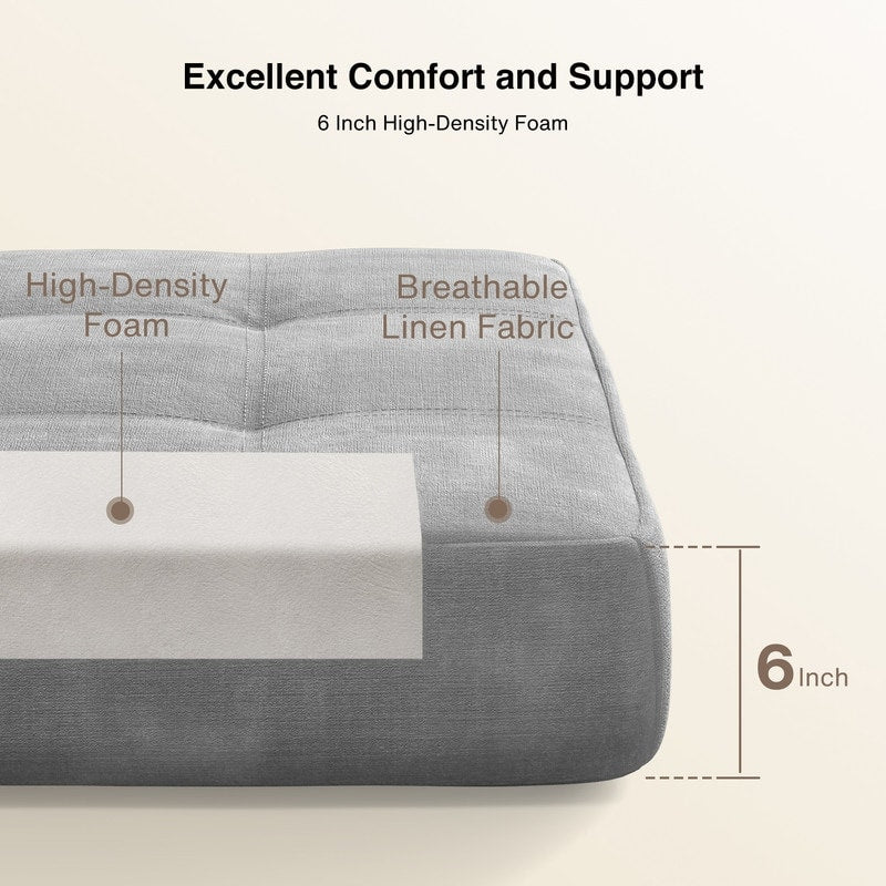 Chaise convertible 3-en-1, Chaise pliante, Lit de repos dépliable