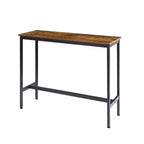 Ensemble de table de bar rustique 3 pièces GDFStudio Briar avec tabourets de bar rembourrés en similicuir