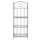 SAFAVIEH Bryn Étagère de boulanger d'extérieur victorienne en fer forgé à 4 niveaux - 63,5 cm l x 38,1 cm P x 160 cm H - 25L x 15P x 63H