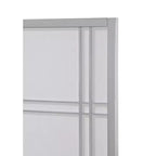 Paravent 4 panneaux Seto Roundhill Furniture, argenté
