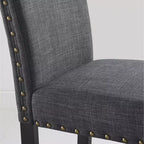 Ensemble de salle à manger 5 pièces Mytzi de Roundhill Furniture, table à manger à piètement croisé avec 4 chaises élégantes