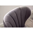 Tabourets de bar pivotants ajustables rembourrés Ellston gris, ensemble de 2