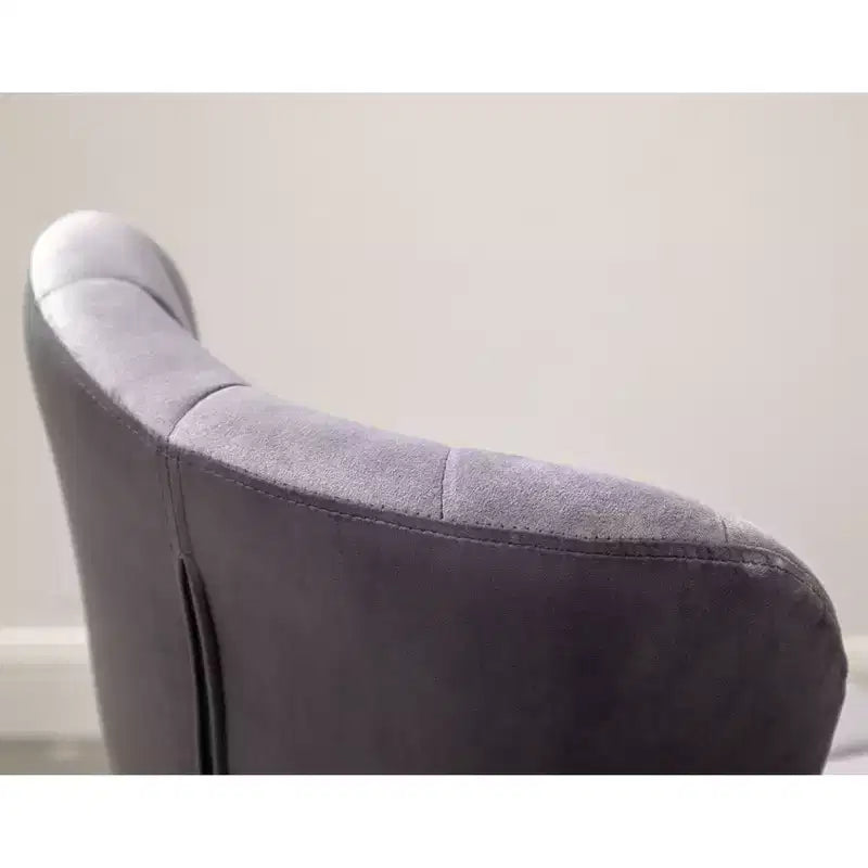 Tabourets de bar pivotants ajustables rembourrés Ellston gris, ensemble de 2