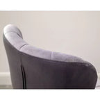 Tabourets de bar pivotants ajustables rembourrés Ellston gris, ensemble de 2