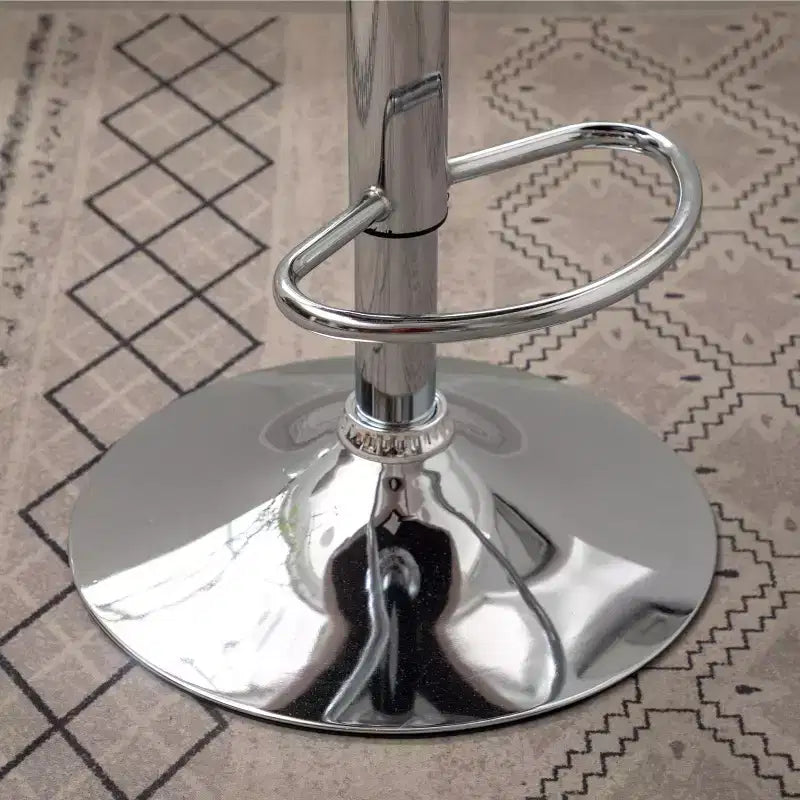 Tabourets de bar pivotants ajustables rembourrés Ellston gris, ensemble de 2