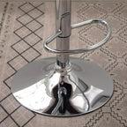 Tabourets de bar pivotants ajustables rembourrés Ellston gris, ensemble de 2