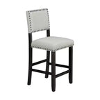 Ensemble de salle à manger 5 pièces Whisen hauteur comptoir avec table élégante classique et 4 chaises