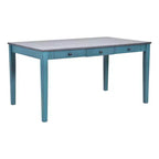 Ensemble de table à manger en bois 6 pièces Whisen Mid-Century avec 4 chaises rembourrées et un banc