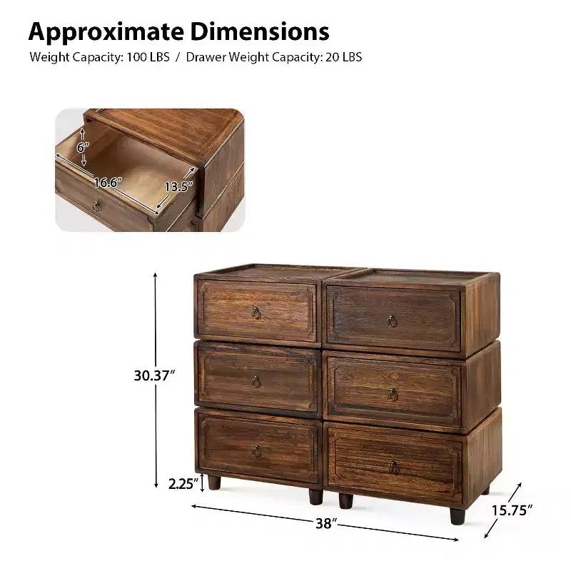 Oddone 2 - Table de chevet à tiroirs, lot de 3, avec design modulaire | ART OF LIVING DESIGNS