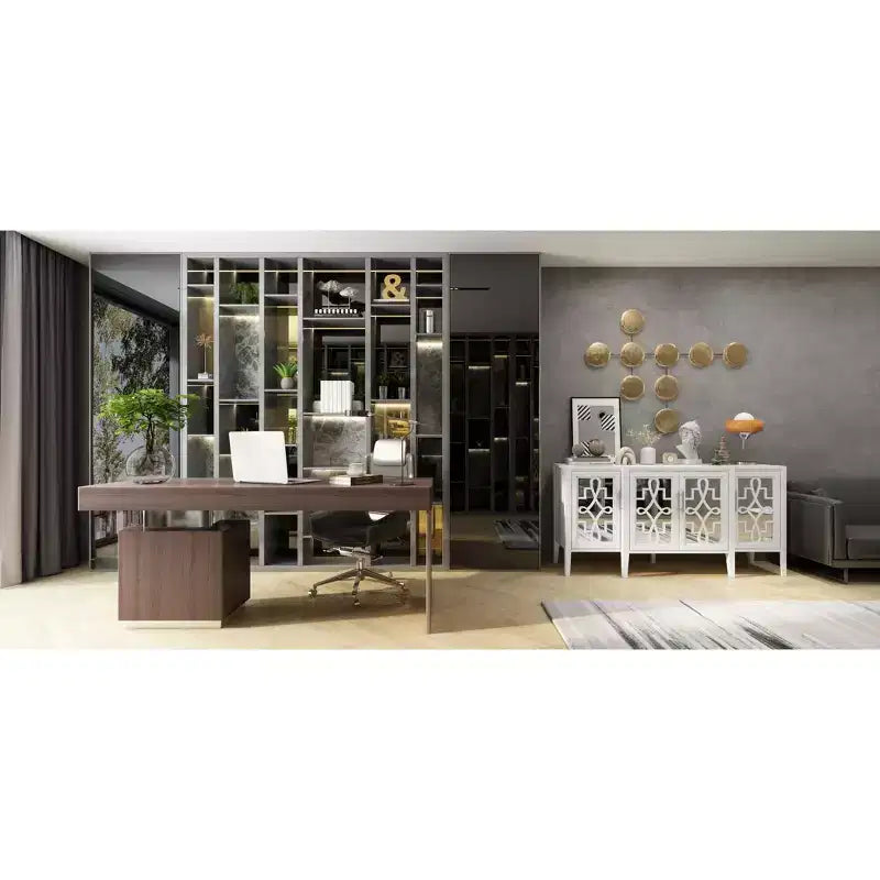 Meuble de rangement d'appoint blanc en bois Famapy, commode pour l'organisation de la maison