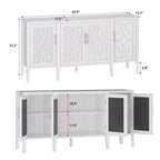 Meuble de rangement d'appoint blanc en bois Famapy, commode pour l'organisation de la maison