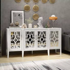 Meuble de rangement d'appoint blanc en bois Famapy, commode pour l'organisation de la maison