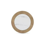Table d'appoint ronde Camdill de Signature Design by Ashley avec plateau imitation marbre, brun clair