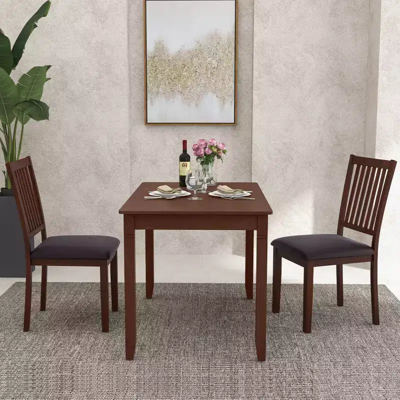 Lot de 2/4 chaises de salle à manger modernes Costway avec dossier haut incliné en cuir PVC résistant à l'usure