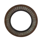 Miroir soleil en métal avec cadre en bois, marron