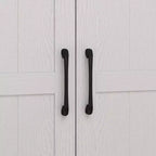 Meubles de cuisine Famapy en bois blanc avec porte-gobelets et multi-rangements