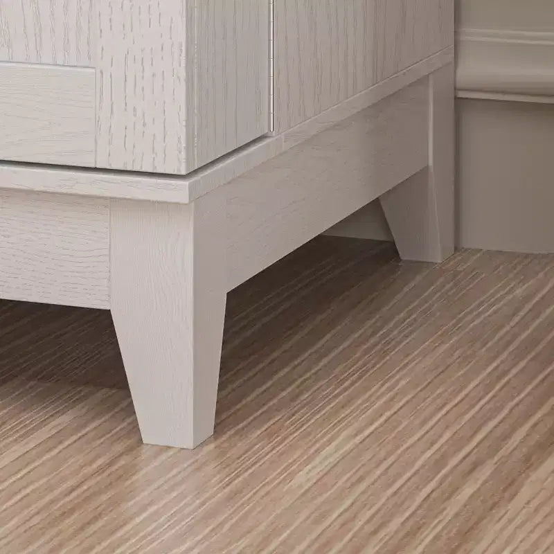 Meubles de cuisine Famapy en bois blanc avec porte-gobelets et multi-rangements