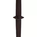 Table d'appoint piédestal Lazaro Kate and Laurel, 25,4x25,4x55,8 cm, Bronze et marbre