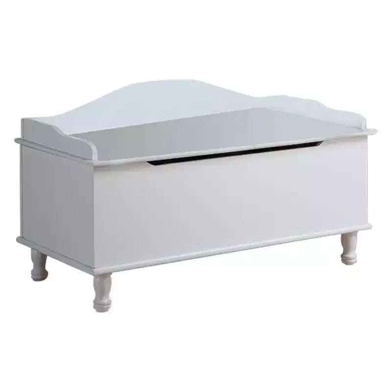Kings Brand Furniture Applegate Coffre à jouets / Banc de rangement, Blanc