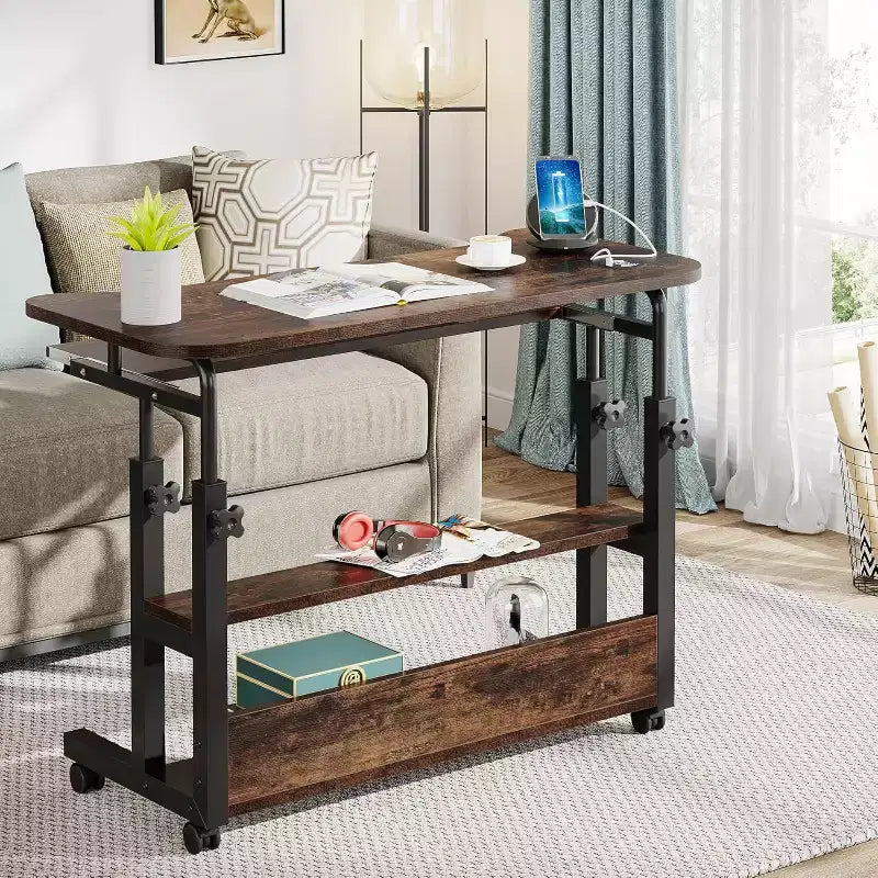 Bureau portable réglable en hauteur Tribesigns avec tiroir clavier