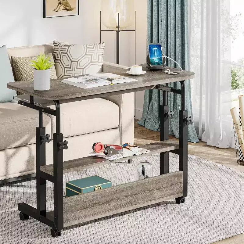 Bureau portable réglable en hauteur Tribesigns avec tiroir clavier