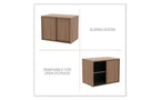 Alera Alera Open Office Credenza à rangement bas, 29,5 x 19,13 x 22,78, Noyer