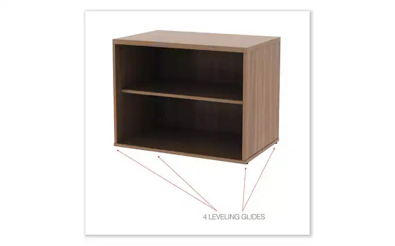 Alera Alera Open Office Credenza à rangement bas, 29,5 x 19,13 x 22,78, Noyer