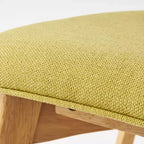 GDFStudio Chaises de salle à manger rembourrées Crystal en bois d'hévéa (Lot de 2)